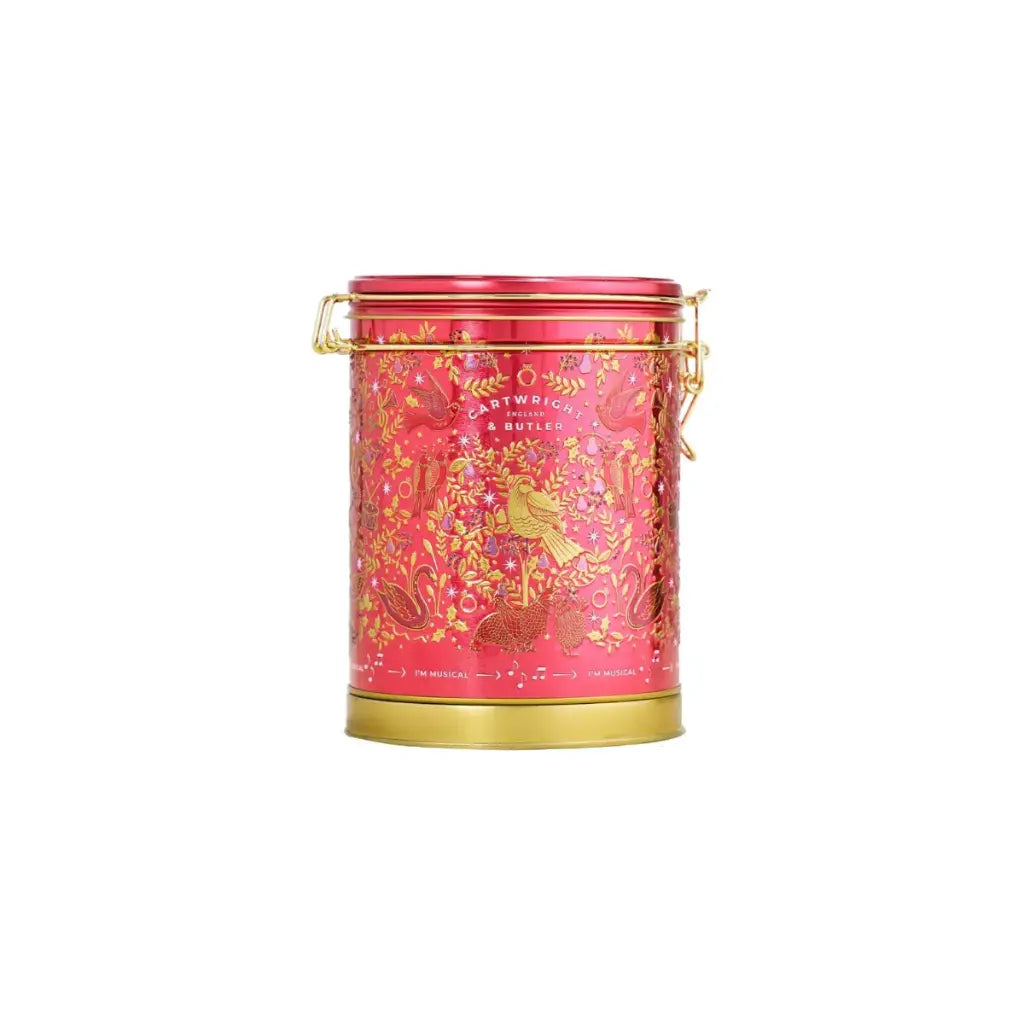 C&B 12 Days of Christmas - Biscuits in Musical Barrel Tin 400g