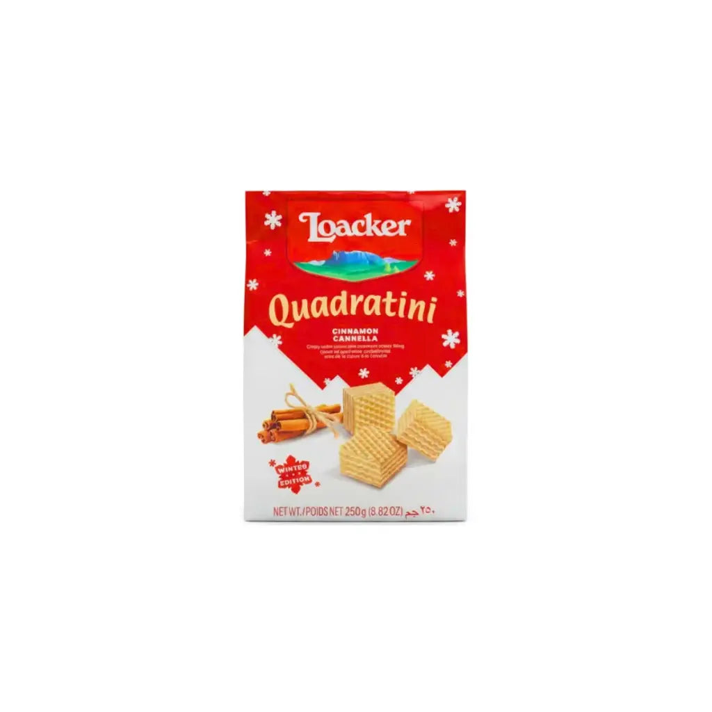 Loacker Cinnamon Quadratini Crisp Wafer 250g