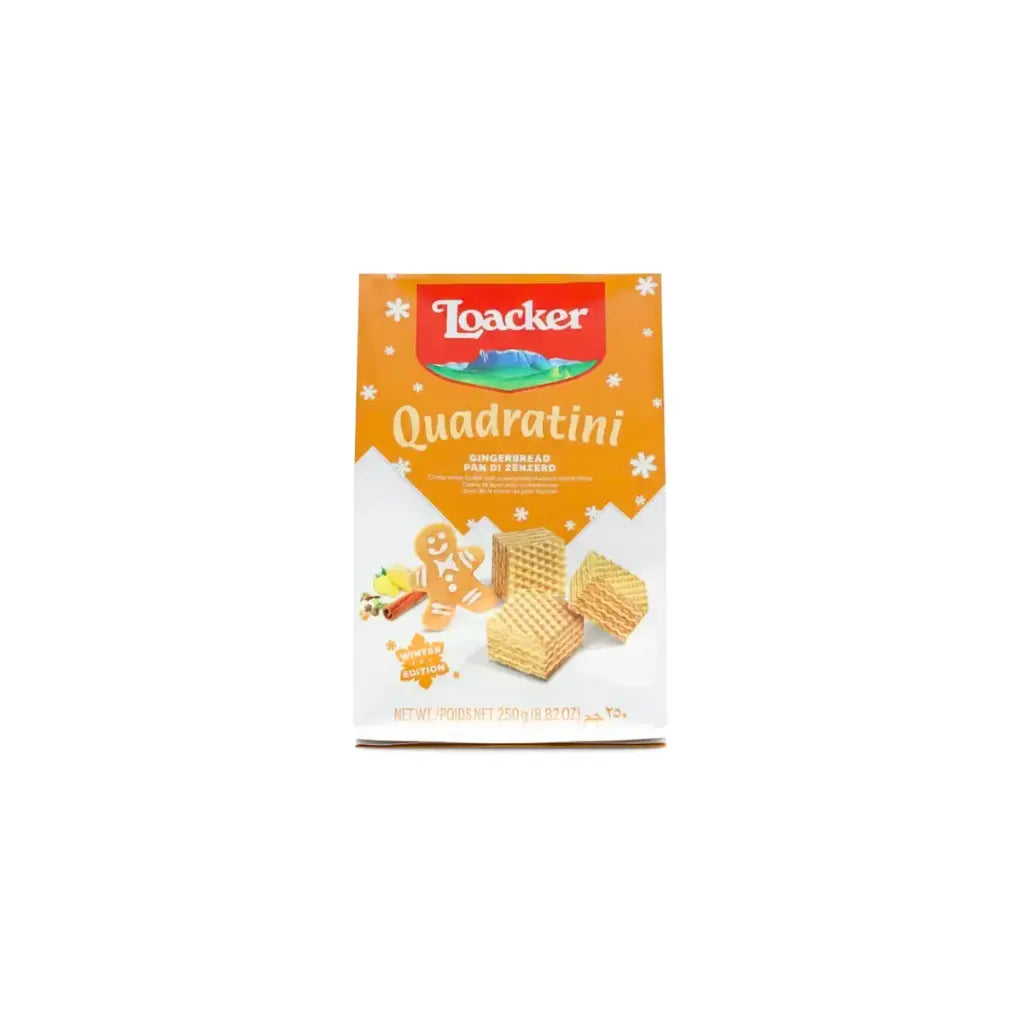Loacker Ginger Quadratini Crispy Wafer 250g