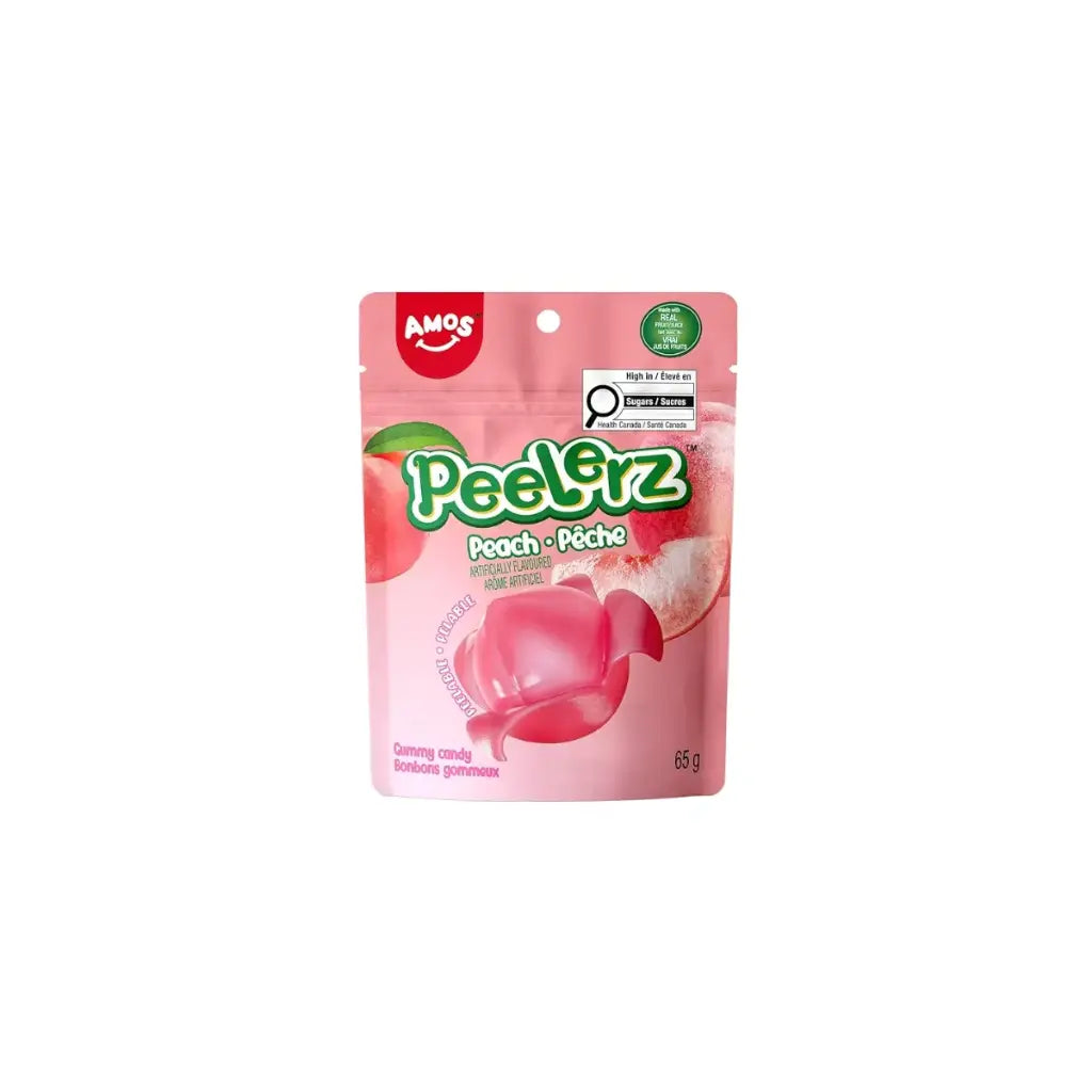 Amos Peelerz Gummy Peach Candy 12X65G × 2