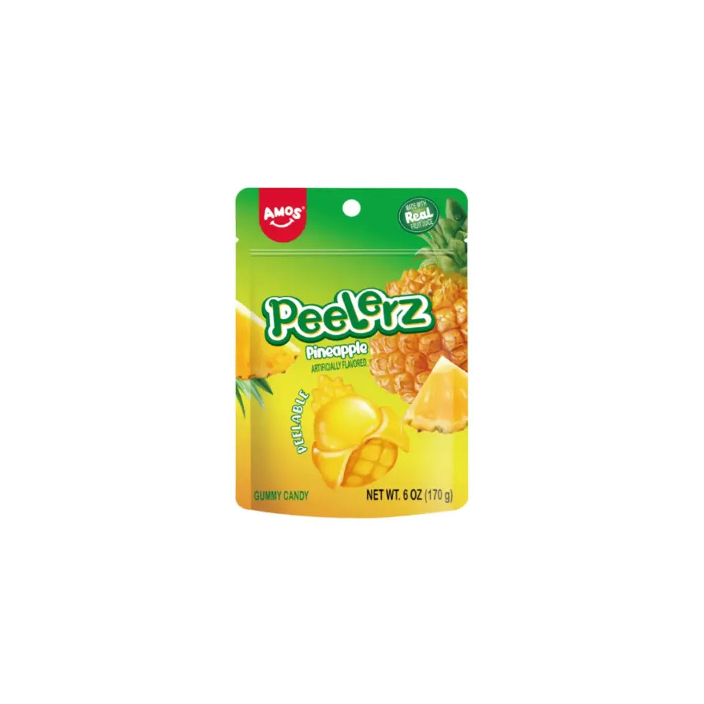 Amos Peelerz Gummy Pineapple Candy 65g