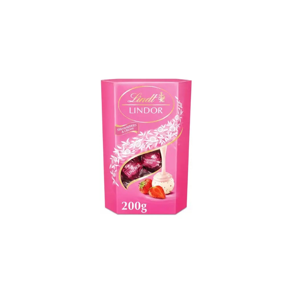 Lindt Lindor Strawberries & Cream 200g
