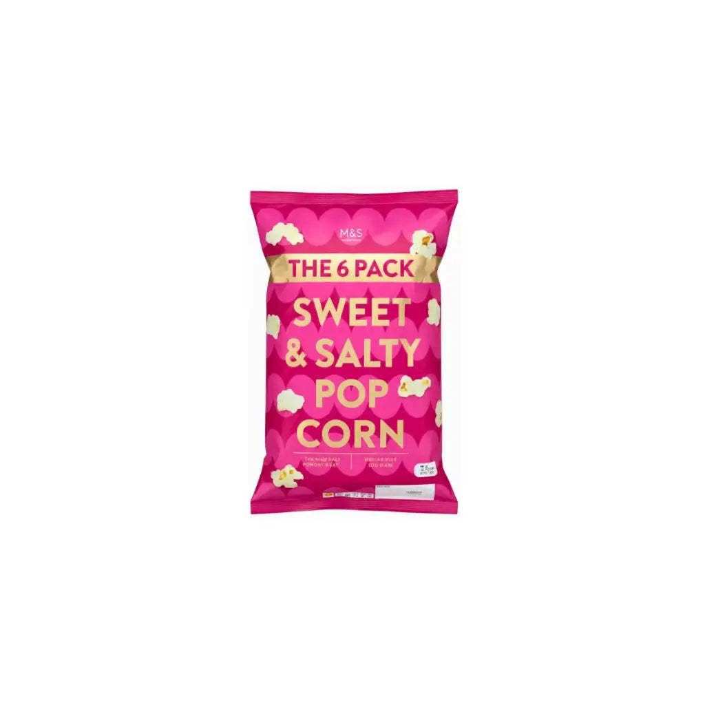 M&S Sweet & Salty Popcorn 6Pk