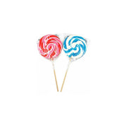 Candy Realms Strawberry and Bubblegum Round Lollipop 80g