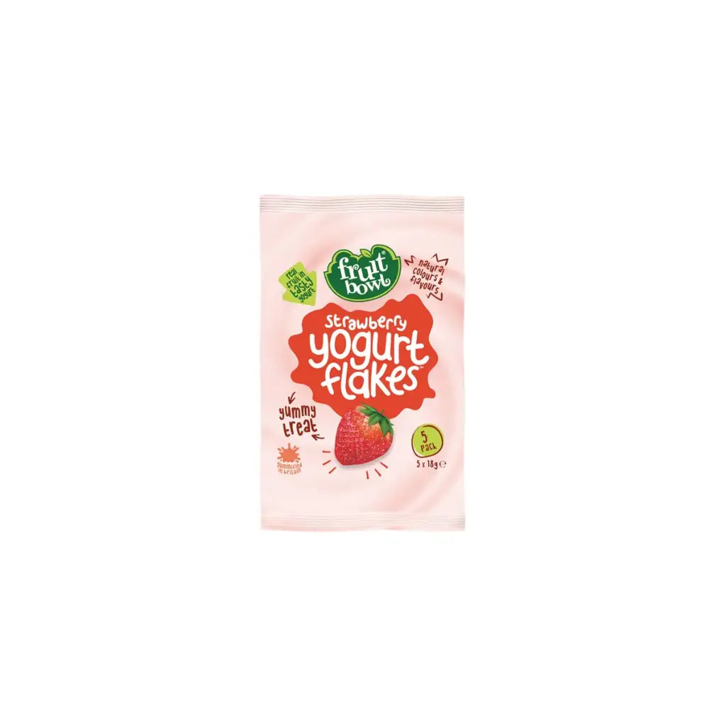 Fruit Bowl Strawberry Yogurt Flakes 4Pk
