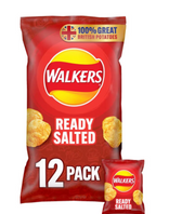 Walkers Ready Salted 12Pk 12X25g 300g