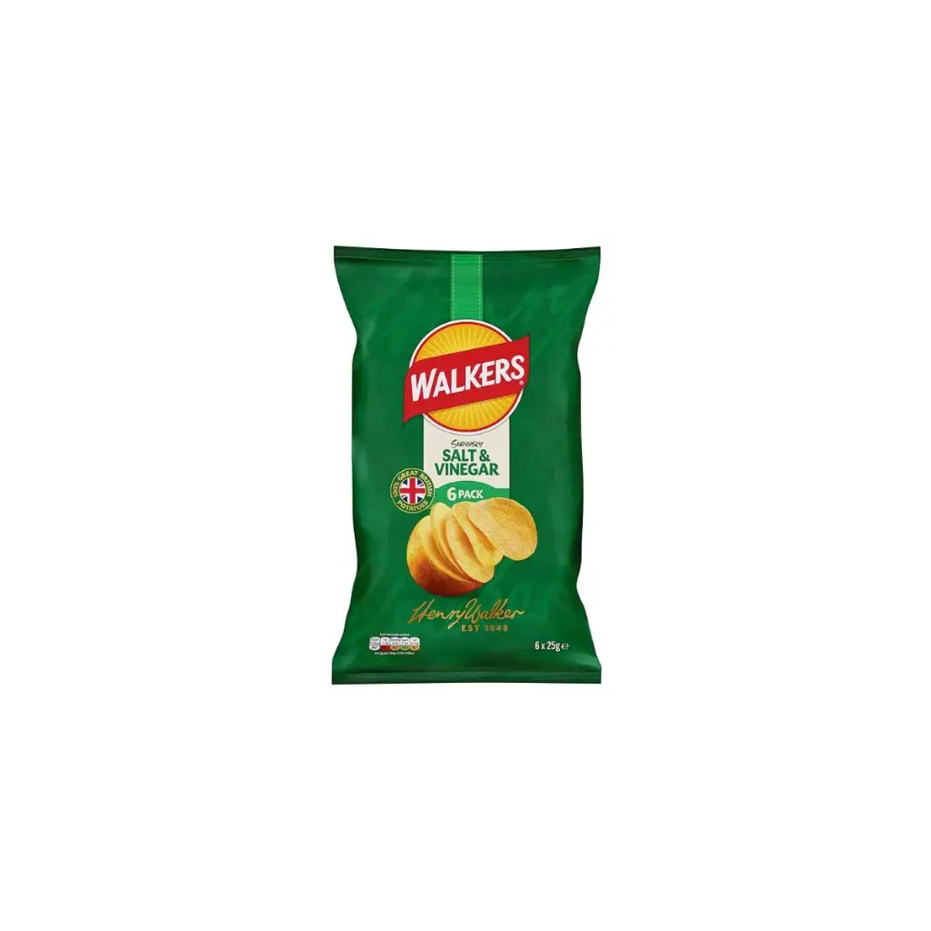 Walkers Salt & Vinegar 6x25g
