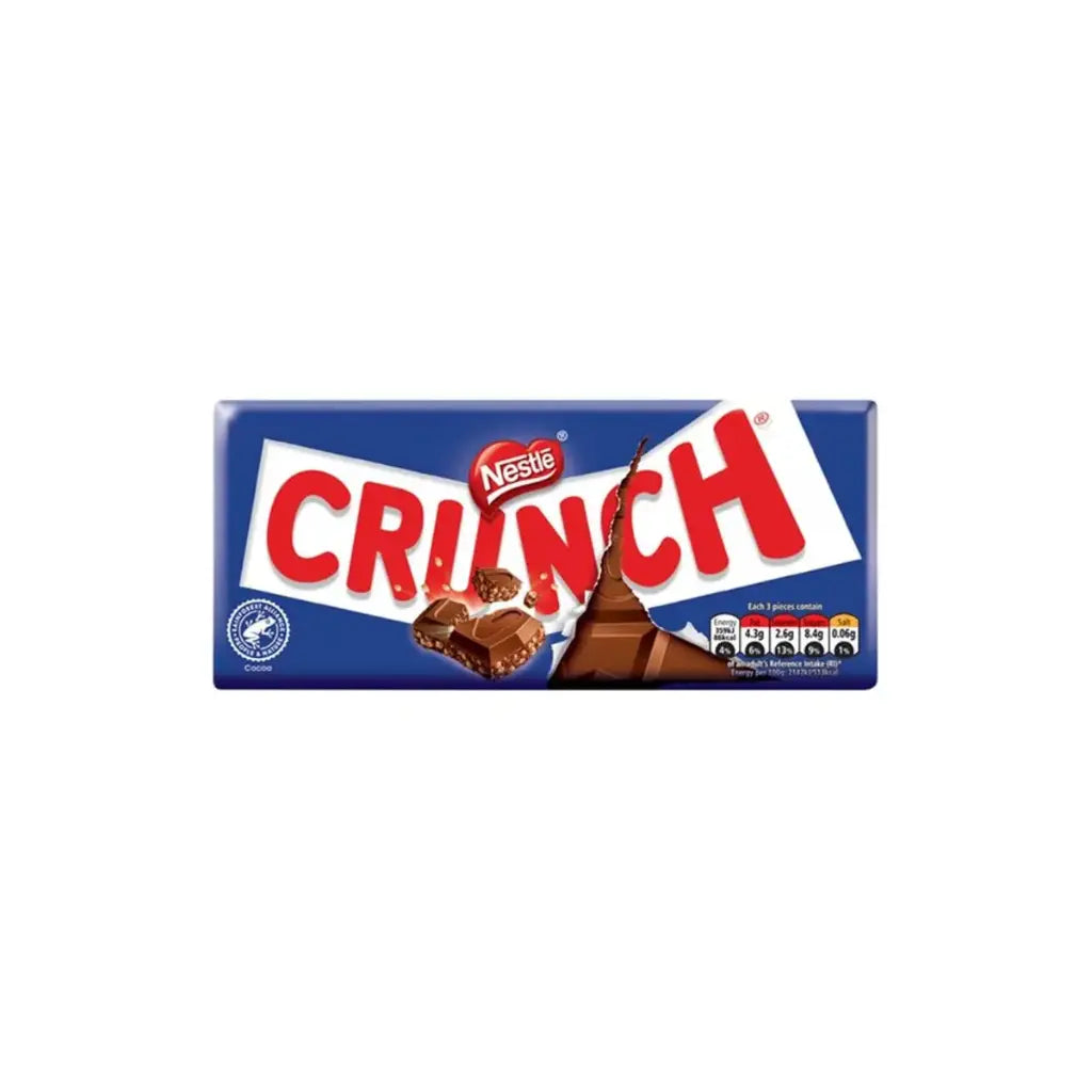 Nestle Crunch Milk Chocolate Bar 100g