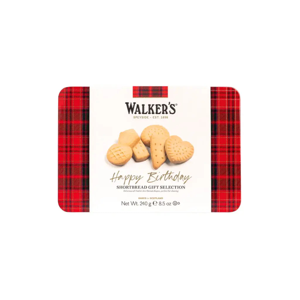 Walker's Happy Birthday Assorted Shortbread Tin 240g