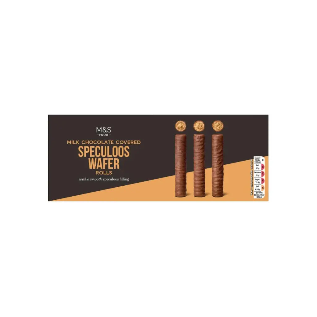 M&S Milk Chocolate Speculoos Wafer Rolls