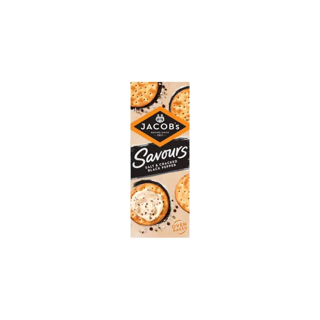 Jacob's Savours Salt & Cracked Pepper Bakes 200g