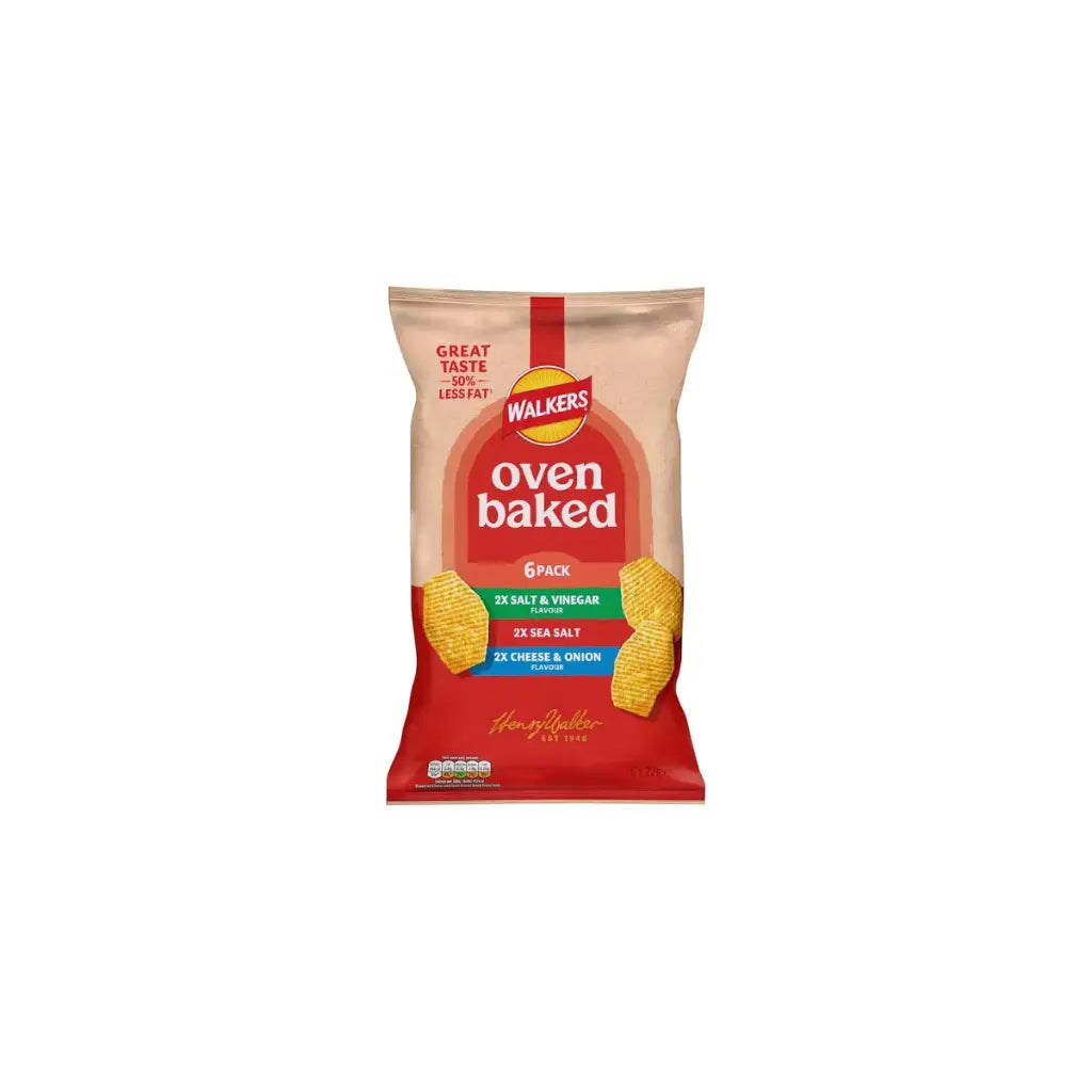 Walkers Baked Variety 6Pk 132g