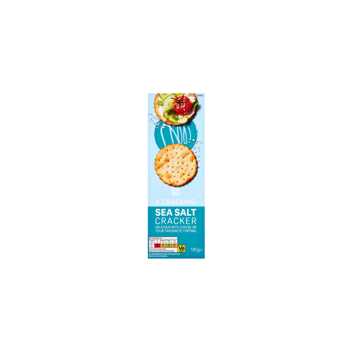 Co-op Sea Salt Scallop Cracker 185g