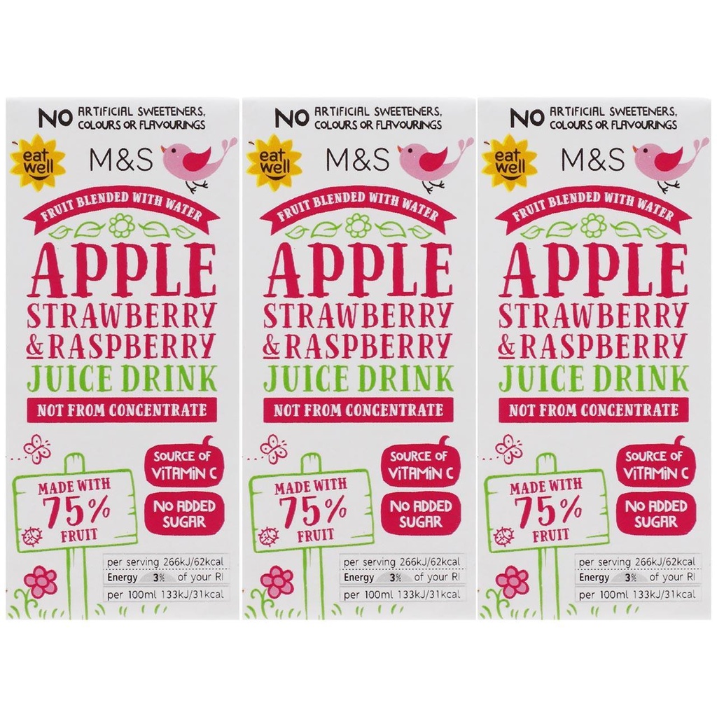 M&S Apple Strawberry & Raspberry 