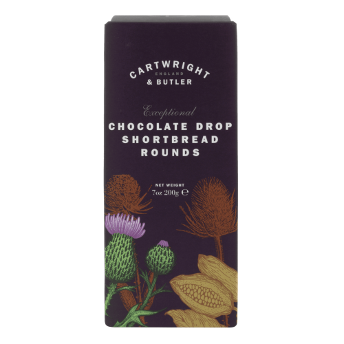 C&B Chocolate Drop Shortbread Rounds Carton 200G