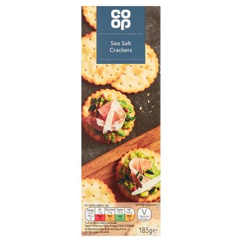 Co Op Sea Salt Scallop Cracker 185G