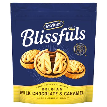 Mcvities Blissfuls Chocolate & Caramel 172G