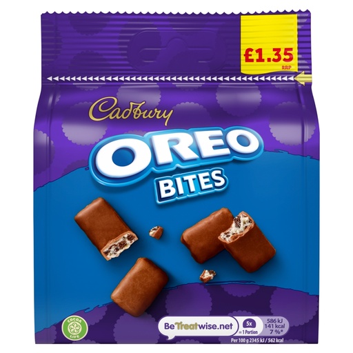 Cadbury Oreo Bites Chocolate Bag PMP 95g